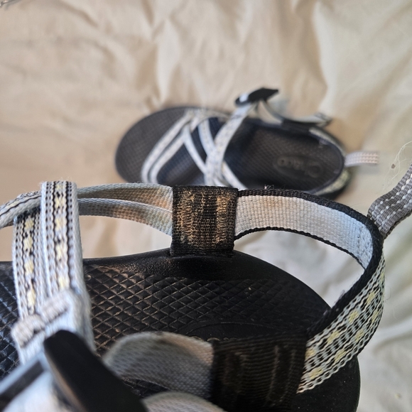 Chaco Sandals with Black, Blue and White Straps - Picture 3 of 5